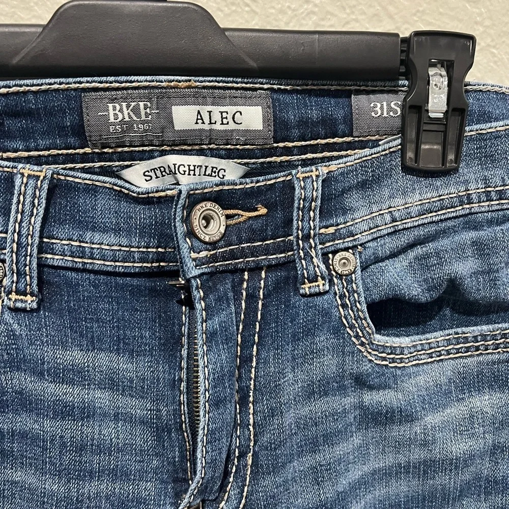 BKE Mens Alex Straight Leg Jeans Size 31S EUC
